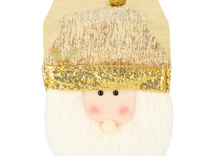 Tafelkleed -Kerst - Kerstman - Goud - 205 x 30 CM
