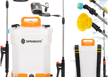 Drukspuit - Elektrische - Accu - Onkruidbestrijding - Regelbare Sproeikop - 10 Liter