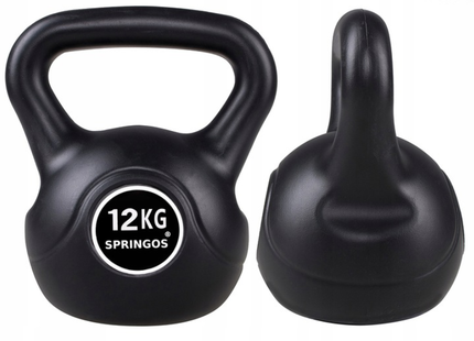 Kettlebell | Zwart | 12 kg