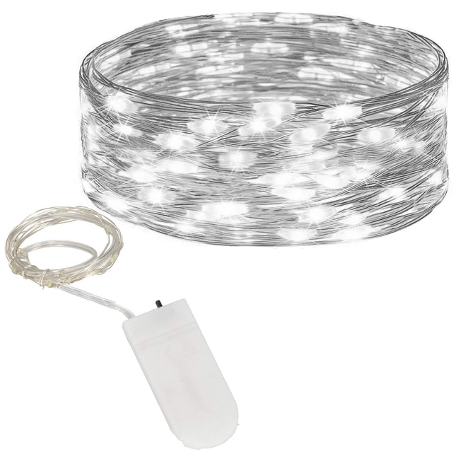 Kerstboomverlichting | Met 10 LED Lampjes | 1 M | Koel Wit