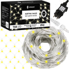 Lichtgordijn | IJspegel Verlichting | Inclusief USB En Afstandsbediening | 144 LED | Warm Wit | 3 M | Raster