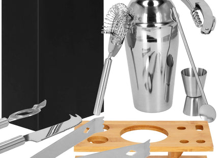 Cocktail Set | 8-Delige Cocktail Shaker Set | RVS | Zilverkleurig