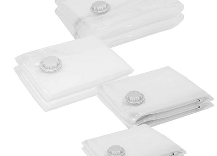 Vacuümzakken Set | Opbergzakken Kleding | Herbruikbaar | 8 Stuks | 4 Maten | Transparant | Inclusief Pomp