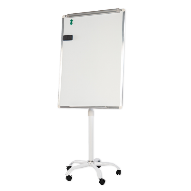 Flipover Whiteboard - Magnetisch - Verrijdbaar - In Hoogte Verstelbaar - 102 x 72 cm