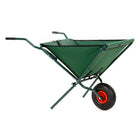 Kruiwagen | Opvouwbaar | Kruiwagenwiel | 50L | 30kg Draagvermogen | Groen