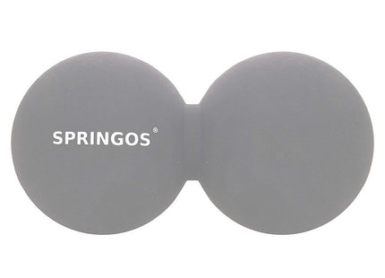 Massage Bal | Triggerpoint Bal | Peanut Ball | Lacrosse Bal | Massage | Mat Grijs | 13 cm