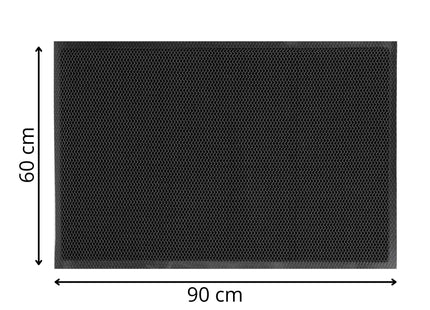 Deurmat - Buitenmat - Droogloopmat - Anti -Slip - Zwart - 60 x 90 Cm