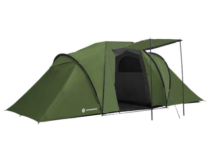 Tunneltent |Kampeertent | Tent | Waterdicht | 4 Persoons | 2 Slaapkamers | Groen | 460 x 200 x 245 cm