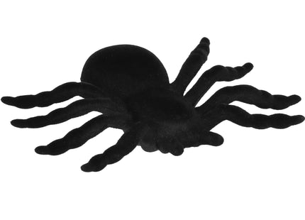 Halloween Decoratie - Spin - Fluffy - 2 Stuks - Zwart