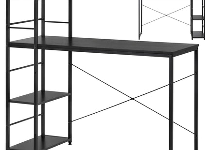 Bureau – Werkbureau – Computer Bureau – Bureautafel – 100 x 50 x 76 cm – 50 Kg - industriële - Zwart