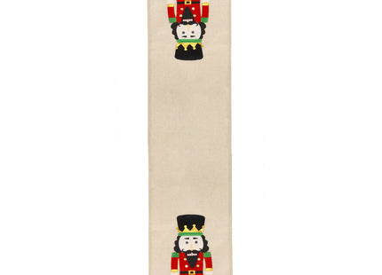 Tafelkleed -Kerst - Notenkraker - Bruin - Stof - 180 x 33 CM
