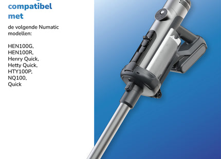 SQOON® Stofzuigerzakken Geschikt voor Numatic Henry Quick / Hetty Quick / NQ Quick – Set van 10x Stofzuigerzakken gelijk aan 915744, 915269 + 15x Geursticks