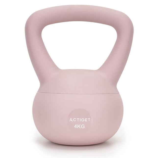 Actiget® Zachte Kettle Bell | Kettlebell | 4 kg | Roze