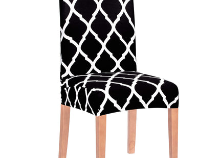 Stoelhoes - Voor Eetkamerstoelen - Met Stretch - Zwart- Wit