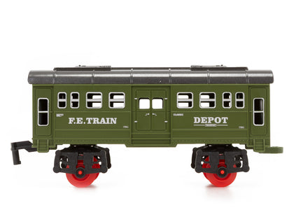 Springos® Speelgoedtrein - Stoomgeluid - Met afstandsbediening - 18 Delig