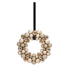 Deurhaak - Kranshouder - Kerst - Metaal - Zwart - 38 cm