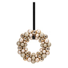 Deurhaak - Kranshouder - Kerst - Metaal - Zwart - 38 cm