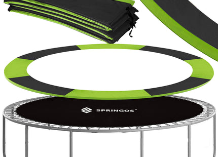 Trampoline Rand | Ø 305 cm | Beschermrand Trampoline | Rond | Groen/Zwart