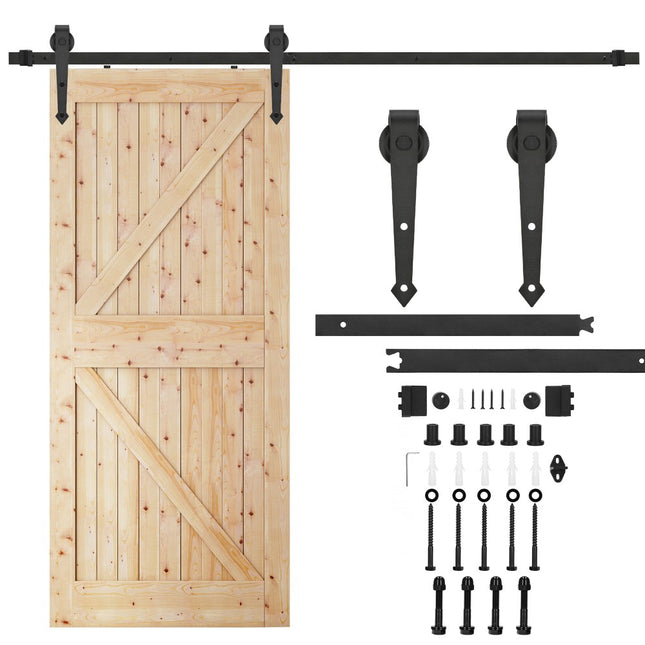 Schuifdeursysteem | Schuifdeuren & Toebehoren | Bladdikte 35-45 mm | 200 cm | Tot 100 kg | Zwart