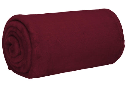 Plaid | Sprei | Deken | 150 x 200 cm | Bordeauxrood