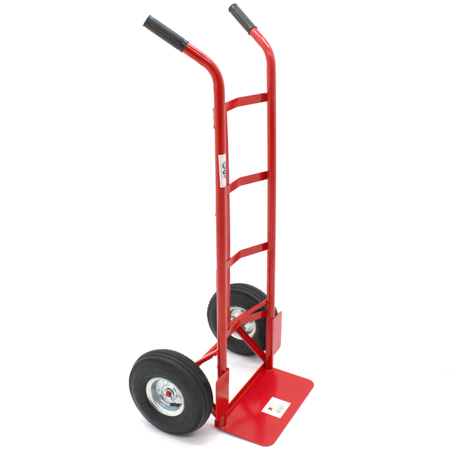 Steekwagen - Staal - 150 KG Draagvermogen - Transportwagen - Plateauwagen - Steekkar - Trolley - Transport - Rood