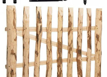 Poort - Schapenhek - Tuinhek - Hazelaarhout - Wicket - 120x100 cm - Bruin