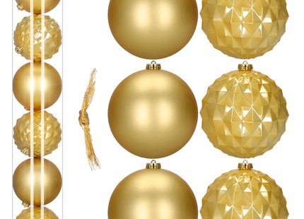 Kerstballen | 6 Stuks | 15 cm | Goud