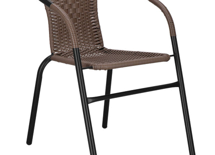 Terrasstoel - Tuinstoel - Metaal - Bruin - 130 KG