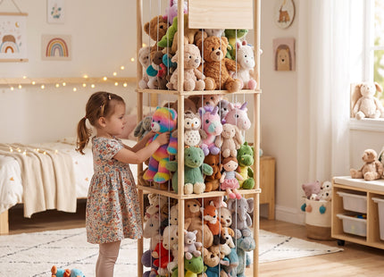 Speelgoedorganizer - Opbergen - Speelgoed - Grenenhout - 136 Cm