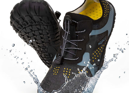 Waterschoenen - AQUA Shoes - Sneldrogend - Rubber - Unisex - Zwart/Blauw - Maat 43