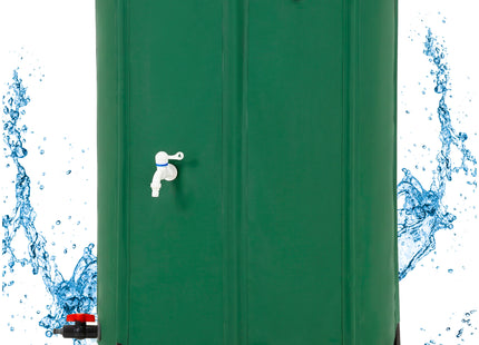 Regenton - Regenwatertank - Opvouwbaar - Met Kraan - 2 Kranen - 500 L