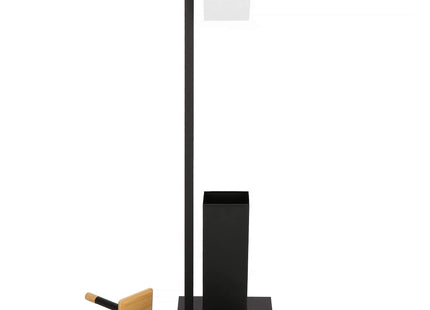 Toiletbutler | Toiletrolhouder | Toiletborstel met houder | Toiletaccessoire | Zwart