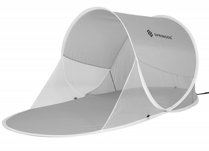 Strandtent | Pop-Up Strandtent | UV Filter | Inclusief Draagtas | 190 x 100 x 90 cm | Grijs/Wit