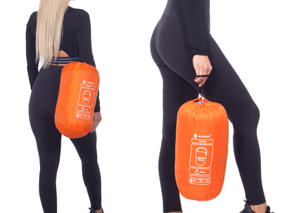 Slaapzak | Slaapzakken | Dekenmodel | Inclusief Draagtas | 205 x 73 cm | Oranje
