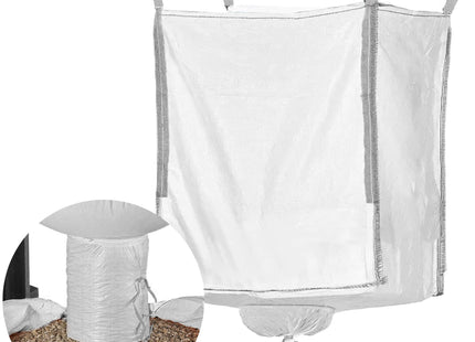 Big Bag Met Trechter- 1000KG - Puinzak - Witte Container - Trechter - 160x90x90 cm