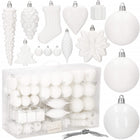 Kerstballen | 72 Stuks | Wit