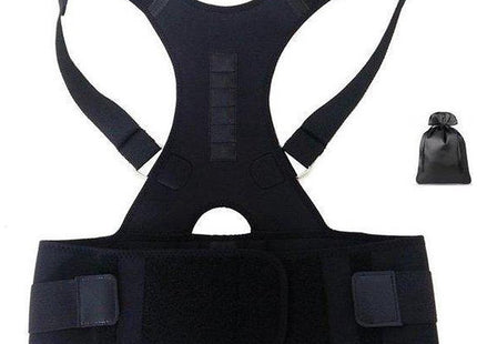 Verstelbare Magnetische Schouder- En Rug Brace | Effectieve Rugbrace Deluxe Voor Man En Vrouw (Zwart) - Maat L