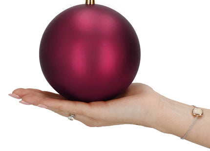 Kerstballen | 4 Stuks | 14 cm | Bordeaux