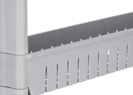 Keukentrolley | Keukentrolley Op Wieltjes | Badkamer Trolley | Opbergrek | 4 Niveaus | 101,5 x 54 x 12.5 cm | Grijs
