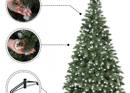 Kunstkerstboom | Diamond Pine | 220 cm | Zonder Verlichting