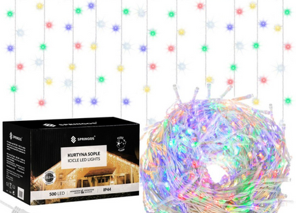 IJspegel Verlichting | 20 m + 2.5 m Snoer | 500 LED | Flash | Koppelbaar | Multicolor