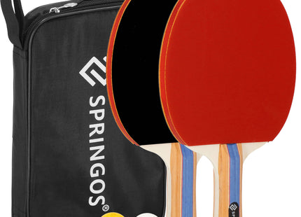 Tafeltennis Set - Ping Pong - Inclusief 2 Batjes - 3 Ballen - Opberghoes