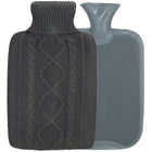 Warmwaterkruik- Sweater -Hoes - 2L - Inhoud - Pijnverlichting- Ontspanning -Grijs