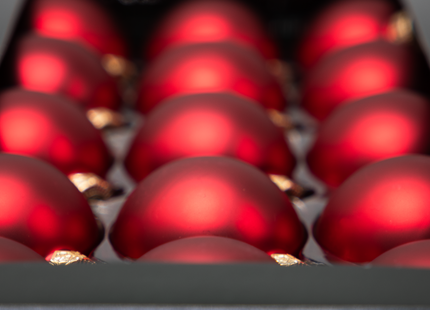 Kerstballen Glas | 30 Stuks | Glas | Mat | Rood