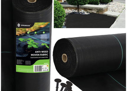 Worteldoek - Anti -Onkruid - Beschermfolie - 135g - 1,1X50 M - Zwart