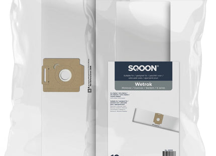 SQOON® Stofzuigerzakken  Geschikt voor Wetrok Monovac / Durovac 6 Series - 10 Stuks