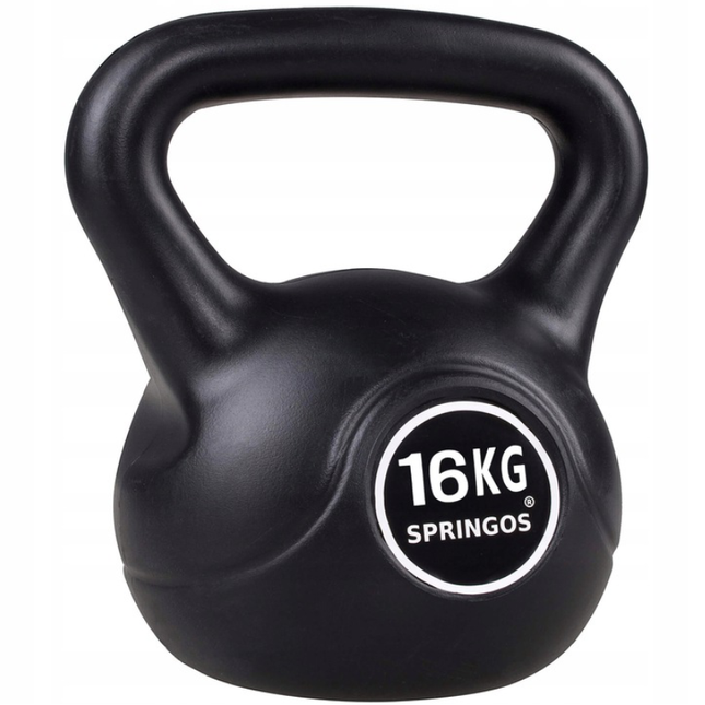 Kettlebell | Zwart | 16 kg