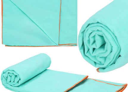 Strandmat | Strandkleed | Strandlaken | Zandvrij | 75 x 150 cm | Zeegroen