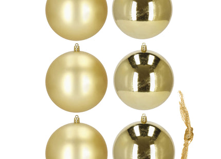 Kerstballen | 6 Stuks | 10 cm | Goud