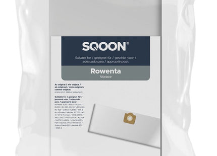 SQOON® Stofzuigerzakken Geschikt voor Rowenta Vorace - Vervangt 6.959-130.0 / ZR804 / 2681009171 - High Filtration voor Industriële Stofzuigers